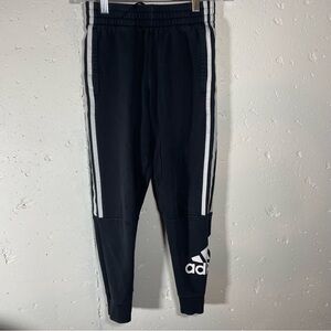 Adidas Boys Black Joggers